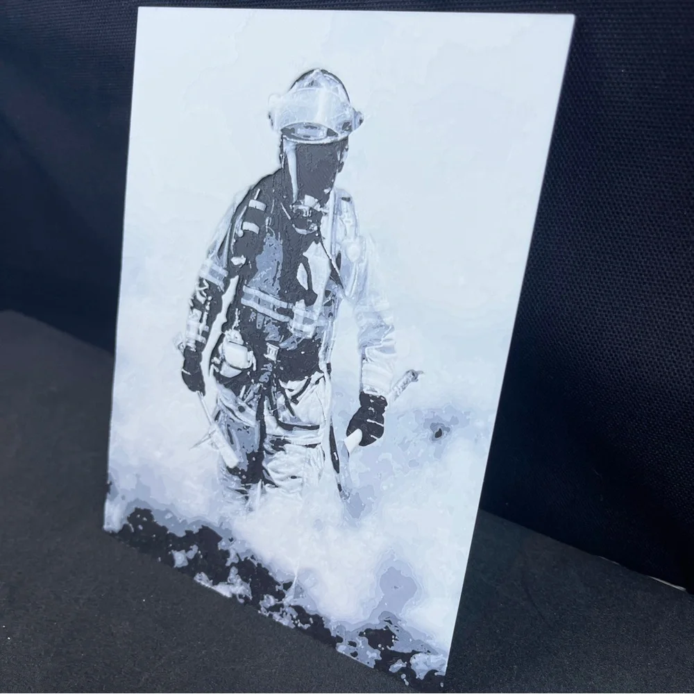 Firefighter Wall Art, Fireman Art, First Responder Wall Art